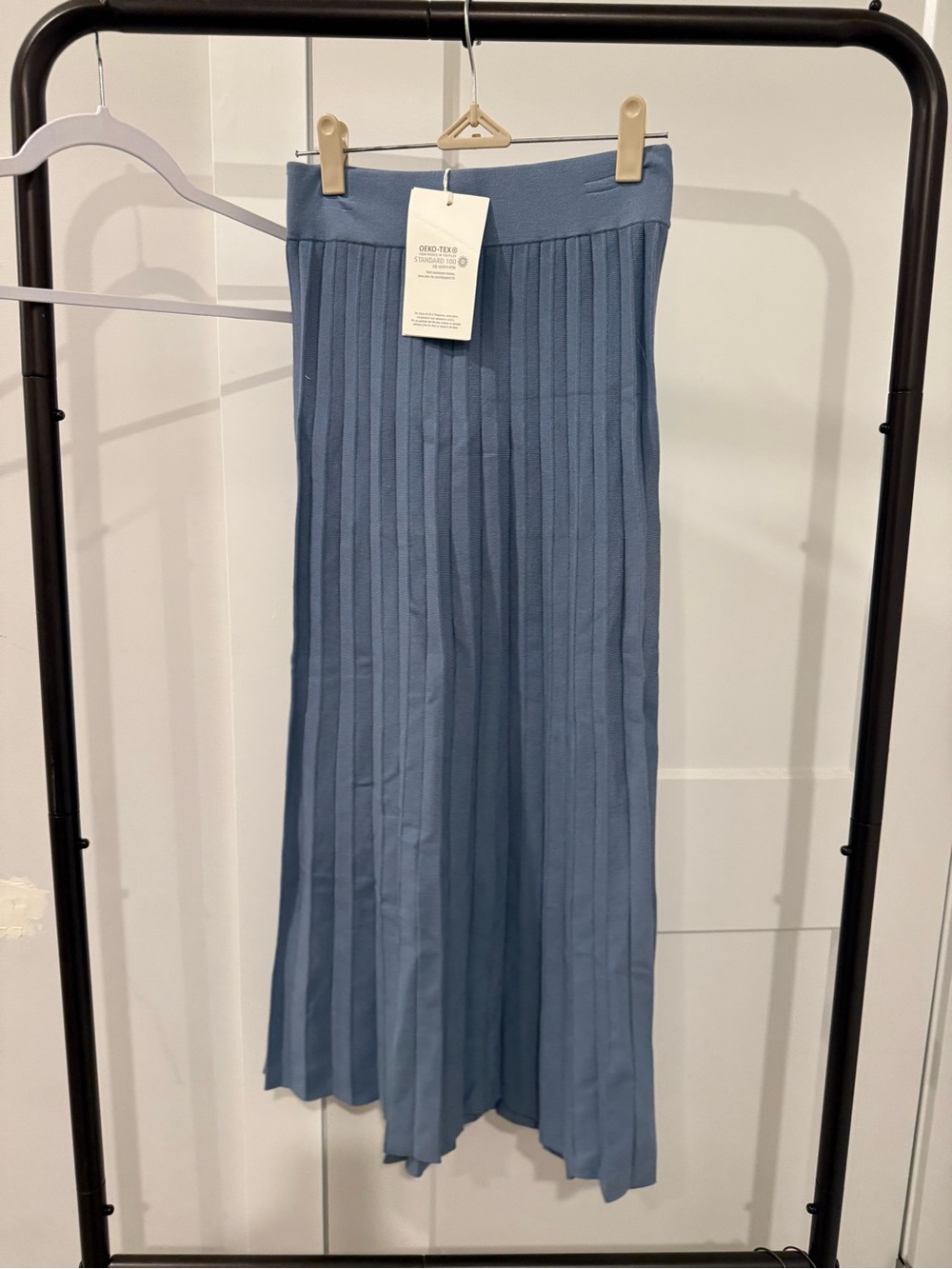 NWT Sezane Jupe Leonine Blue Glacier - Picture 4 of 6